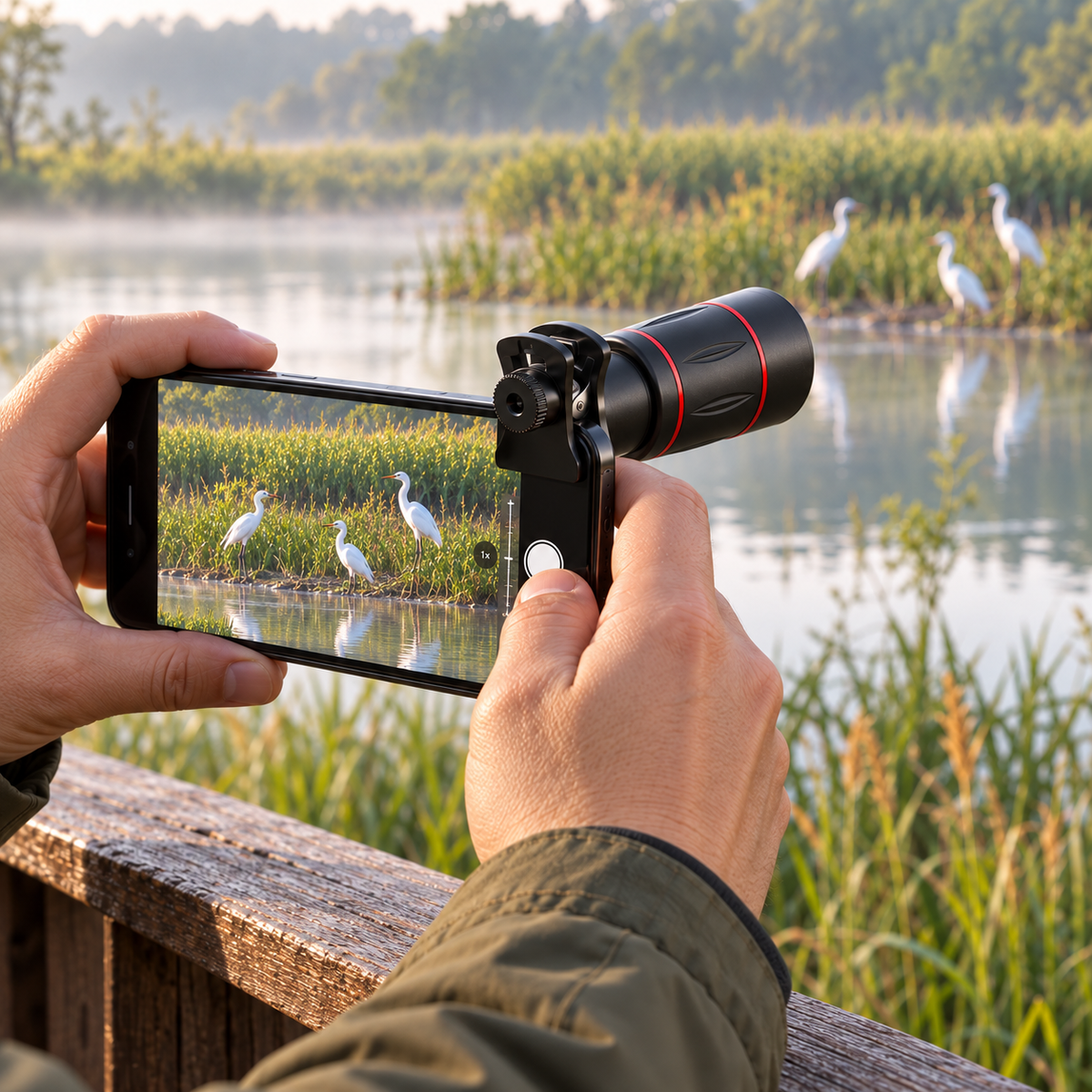 🔭 Telephoto Lens · Aluminum-Alloy · Trips · Photographer Gifts · Red-Ring Design