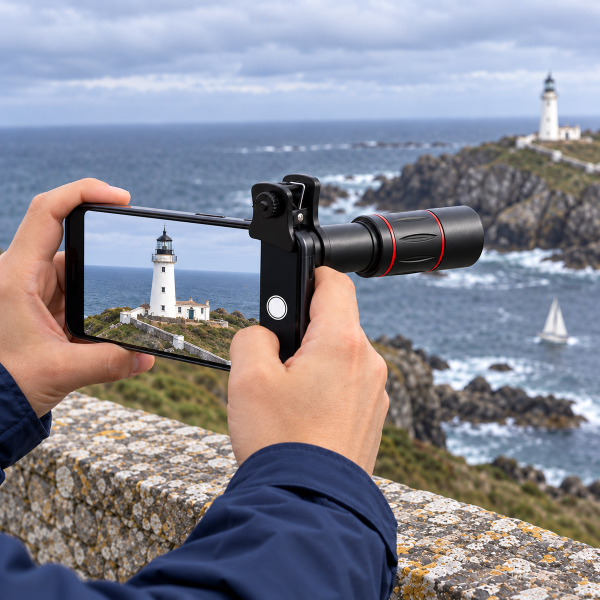 🔭 Telephoto Lens · Aluminum-Alloy · Trips · Photographer Gifts · Red-Ring Design