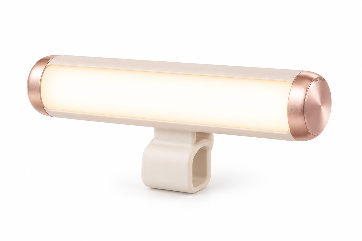 🌟 Selfie Light | ABS-Plastic | Makeup/Filming | Beauty Lovers | Rose-Gold Finish