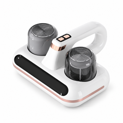 🧹 Mini Desktop Vacuum | White-Shell | Workspaces | Students | Rose-Gold Trim