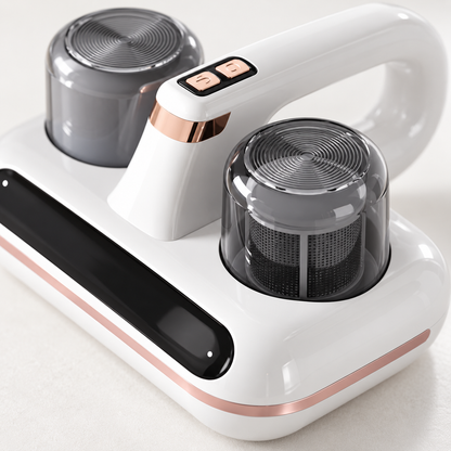 🧹 Mini Desktop Vacuum | White-Shell | Workspaces | Students | Rose-Gold Trim
