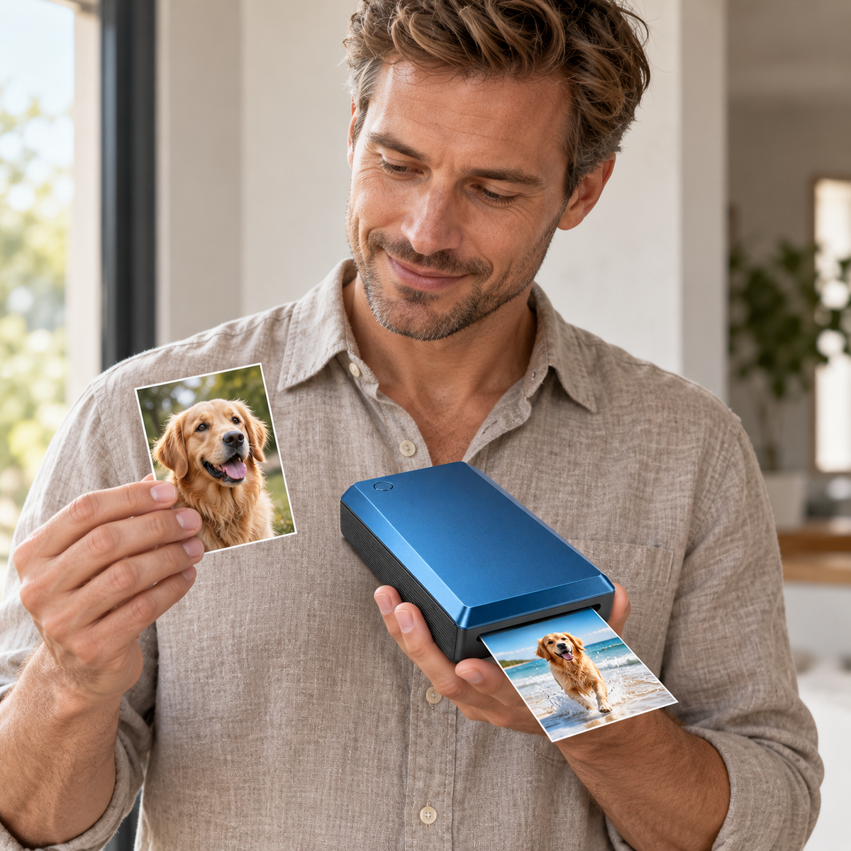 📸 Photo Printer /PC / Café/Trips / Pet-Lover Gifts / Colorful Keepsakes