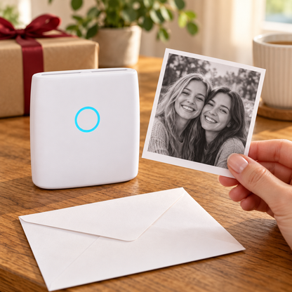 📸 Mini Photo Printer | Thermal Paper | Cafe | Creators | Monochrome
